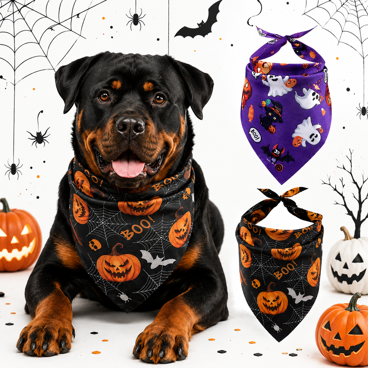 Halloween-Bandanas im 2er-Pack
